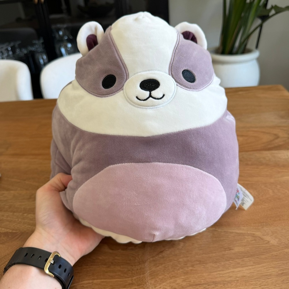 Squishmallows Flip-A-Mallows Reversible 8 Inch Badger and Squirrel Plush Toy